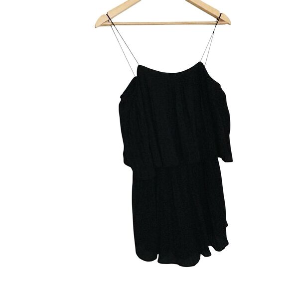 CC Cousin Couture Black Romper Shorts Sz S Small Pleated - Picture 2 of 7